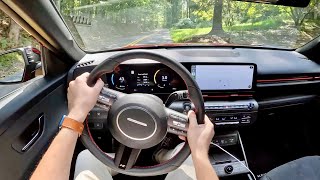 2024 Hyundai Kona NLine  POV First Driving Impressions [upl. by Baird]