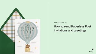 How to send Paperless Post invitations [upl. by Calder]