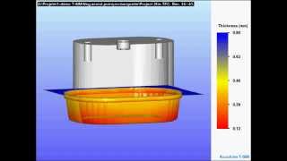 Simulation thermoformage  Barquette [upl. by Eninnaej]