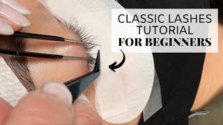 Classic Lashes Tutorial For Beginners [upl. by Amekahs]