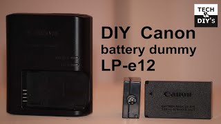 How to make a Dc coupler for your Canon camera [upl. by Thanos]