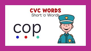 CVC Words with Phonics  Short o  Reading for Kids  phonicsreading [upl. by Harol]