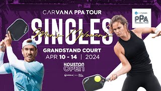 Grandstand Court Veolia Houston Open presented by Just Courts  Men’s and Women’s Singles [upl. by Shotton]