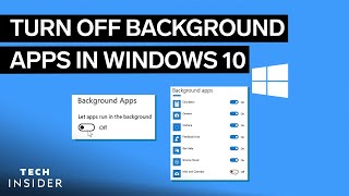 How To Turn Off Background Apps In Windows 10 [upl. by Ewan]