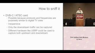 DEFCON 16 Sniffing Cable Modems [upl. by Heilman]