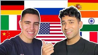 Two American Polyglots Speaking in 8 Languages [upl. by Hinkel676]