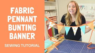 Pennant Bunting Banner Tutorial [upl. by Hussar642]