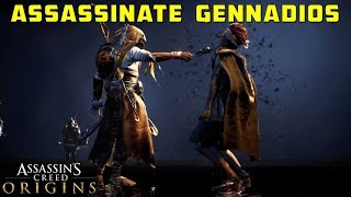 Find and Assassinate Gennadios The Phylakitai  Akra Garrison  Assassins Creed Origins [upl. by Pearman880]