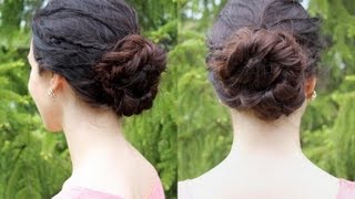 Tutoriel coiffure  chignon tressé pour lété [upl. by Minnie]