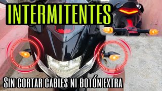 Como poner Intermitentes a tu moto fácil y rápido sin perder tu garantía  Destructor Biker [upl. by Misha401]