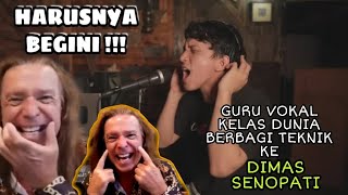 DIMAS SENOPATI diajari Teknik Rahasia Guru Vokal luar negeri agar semakin tinggi suaranya [upl. by Ettelrahc]