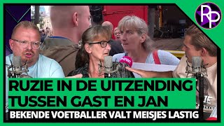 Ruzie tussen Jan Roos en gast Jij bent knettergek amp Bekende voetballer valt meisjes lastig [upl. by Apurk]