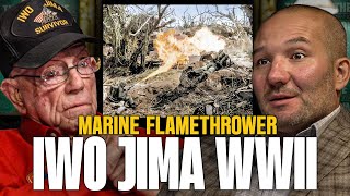 98 Year old Marine Flamethrower Operator Who Survived the Battle of Iwo Jima During World War II [upl. by Lau]