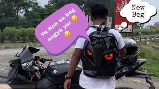 Amazon order beg ￼￼ Holographic luminous backpack minivlog ytshorts vlog [upl. by Larok169]