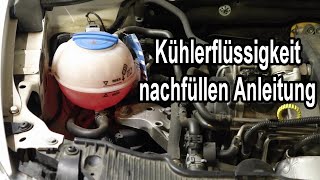 Kühlerflüssigkeit nachfüllen  Kühlerfrostschutz auffüllen  Kühlwasser amp Kühlerfrostschutz prüfen [upl. by Neema493]