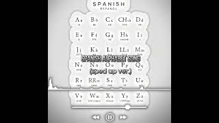 Spanish Alphabet Song Sped upnightcore ver [upl. by Edas]