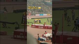 High jump World record 😱 Qatar 🇶🇦 athelete foryou shortvideo youtubeshorthighjump trackandfield [upl. by Fachini]