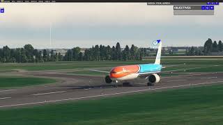 PMDG BOEING 777 300ER LANDING KLM [upl. by Longfellow981]