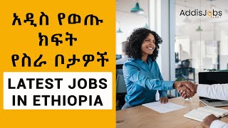 Latest Jobs in Ethiopia 2023  ክፍት የስራ ቦታዎች [upl. by Cline377]