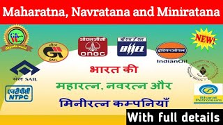 maharatna companies in india  maharatna company tricks  maharatna navratna miniratna companies [upl. by Janiuszck]