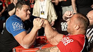 SCHOOLBOY VS LEONIDAS  ARM WRESTLING SUPER MATCH 2024 [upl. by Hakim]