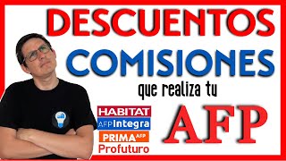 🇵🇪COMISIONES y DESCUENTOS AFP 2024  ¿Tendrás más Liquidez Mensual💰😱 [upl. by Olrak623]