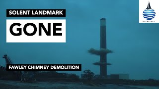 Fawley chimney demolition [upl. by Ennahtur]