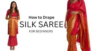 How To Wear A Bengali Style Saree Perfectly Step By Step  Saree Draping Tutorial in 2 Mins [upl. by Dafna]