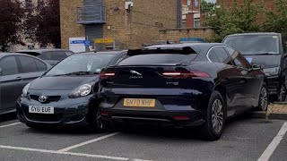 Watch catastrophic parking fail as Jaguar driver hits two parked cars  SWD Media [upl. by Iaras]