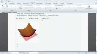 PTC Mathcad Prime 30  3D Plots [upl. by Veats]