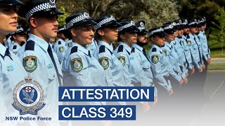 Attestation of Class 349  NSW Police Force [upl. by Anima317]