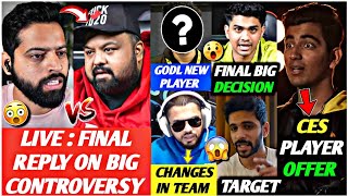 RAKAZONE Reply EVERYONE Live😱 Sid on CHANGES in SOUL🤔 3 T1 Player REPLACE🤯 CES Player OFFER😳 [upl. by Floss413]