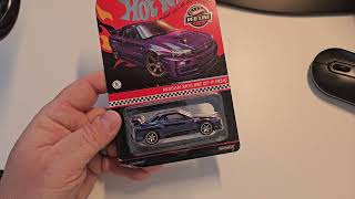 2024 Hot Wheels RLC Exclusive Chameleon Nissan Skyline GTR R34 purple to blue color change [upl. by Eirelam670]