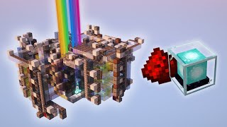 Minecrafts LARGEST Automatic Rainbow Beacon [upl. by Ennazzus]