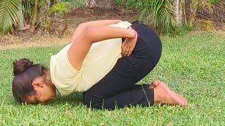 Chakrasana for Beginners with preparatory poses yogawithRashmi chakrasana wheelpose [upl. by Ilak]