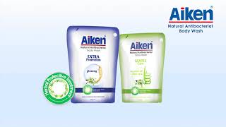 Aiken Natural Antibacterial Body Wash dengan Herbal Protective Treatment [upl. by Pevzner]