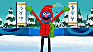 Sesame Street Grovers Winter Games Full HD Cartoon for Kids [upl. by Gibert]