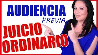 AUDIENCIA PREVIA JUICIO ORDINARIO 2️⃣ Oposiciones Justicia  CIVIL [upl. by Anaderol]