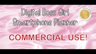 Commercial Use Digital Smartphone Boss Girl Planner [upl. by Ver]