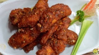 Buffalo Wings  Crazy Sauce  By Vahchef  vahrehvahcom [upl. by Ahsekan]