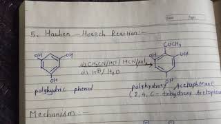 Lecture65 Phenols Hauben Hoesch Reaction by Miss Sapna Chouhan [upl. by Weslee965]