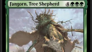 MTG Mono Green Treefolk Commander Rough Decklist [upl. by Naillij]