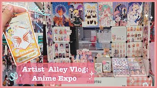 ⭐Artist Alley Vlog Anime Expo ´• ω •ﾉ [upl. by Llekram]