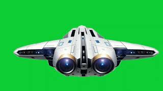 Rear view of spaceship science fictionRoyalty free green screen footage [upl. by Arhat580]