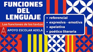 LAS FUNCIONES DEL LENGUAJE LA INTENCIONALIDAD DE LOS TEXTOS [upl. by Foy]