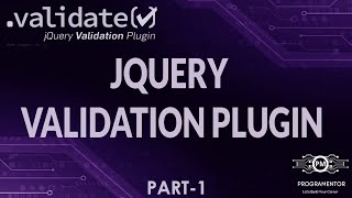 01  jQuery Validation Plugin  Form Validation jQuery  jQuery Plugin  JavaScript HindiUrdu [upl. by Eirameinna]