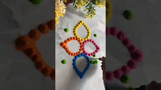 Easy Rangoli Design rangoli rangolidesigns easyrangoli रांगोळी simplerangoli kolamrangoli [upl. by Stringer]