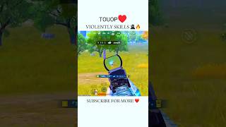 VIOLENTLY SKILLS🥷♥️shrots 1v4clutch bgmi touopgaming [upl. by Lothario]