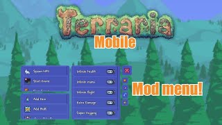 How to get a mod menu for Terraria mobile [upl. by Garland]