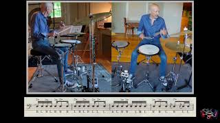 Steve Smith quotParadiddle Johnniequot at 96 BPM [upl. by Lrig734]